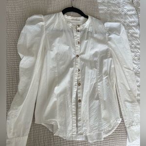 Ulla Johnson cotton puff sleeve blouse